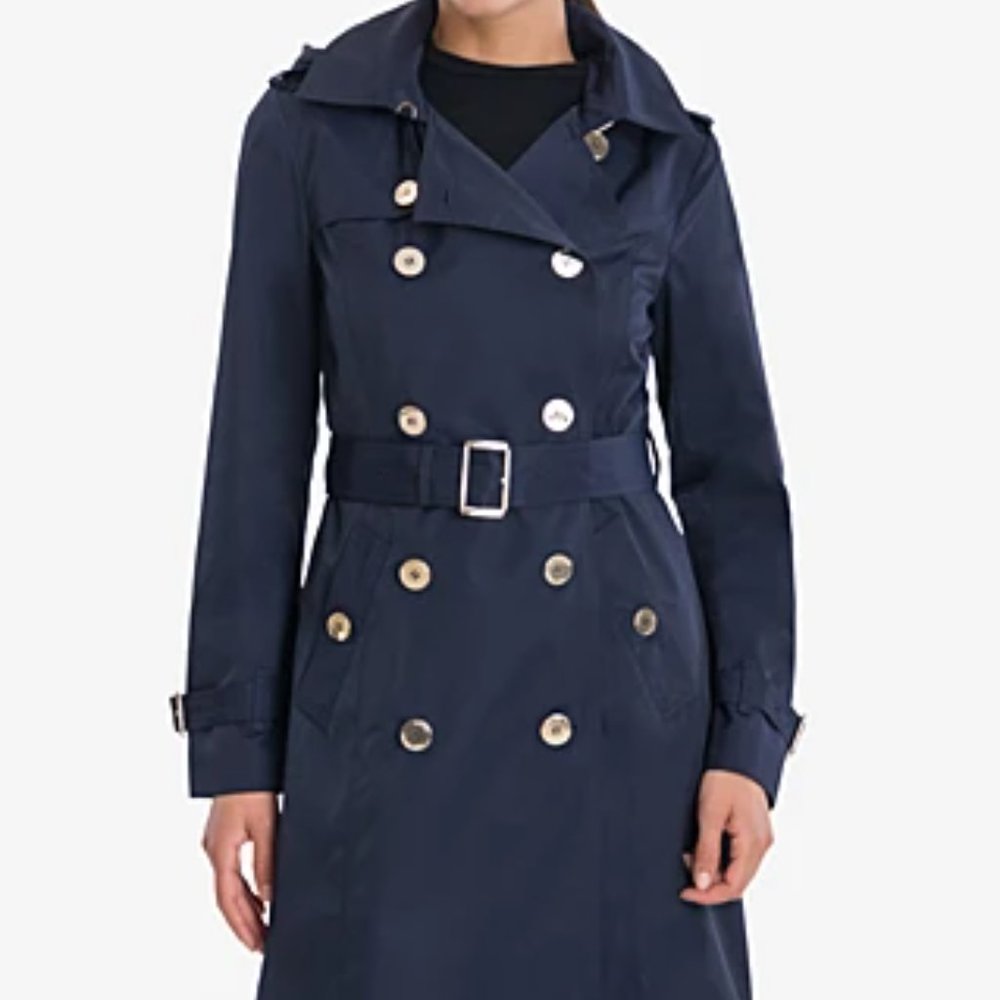 Michael Kors Black Trench, Size XL